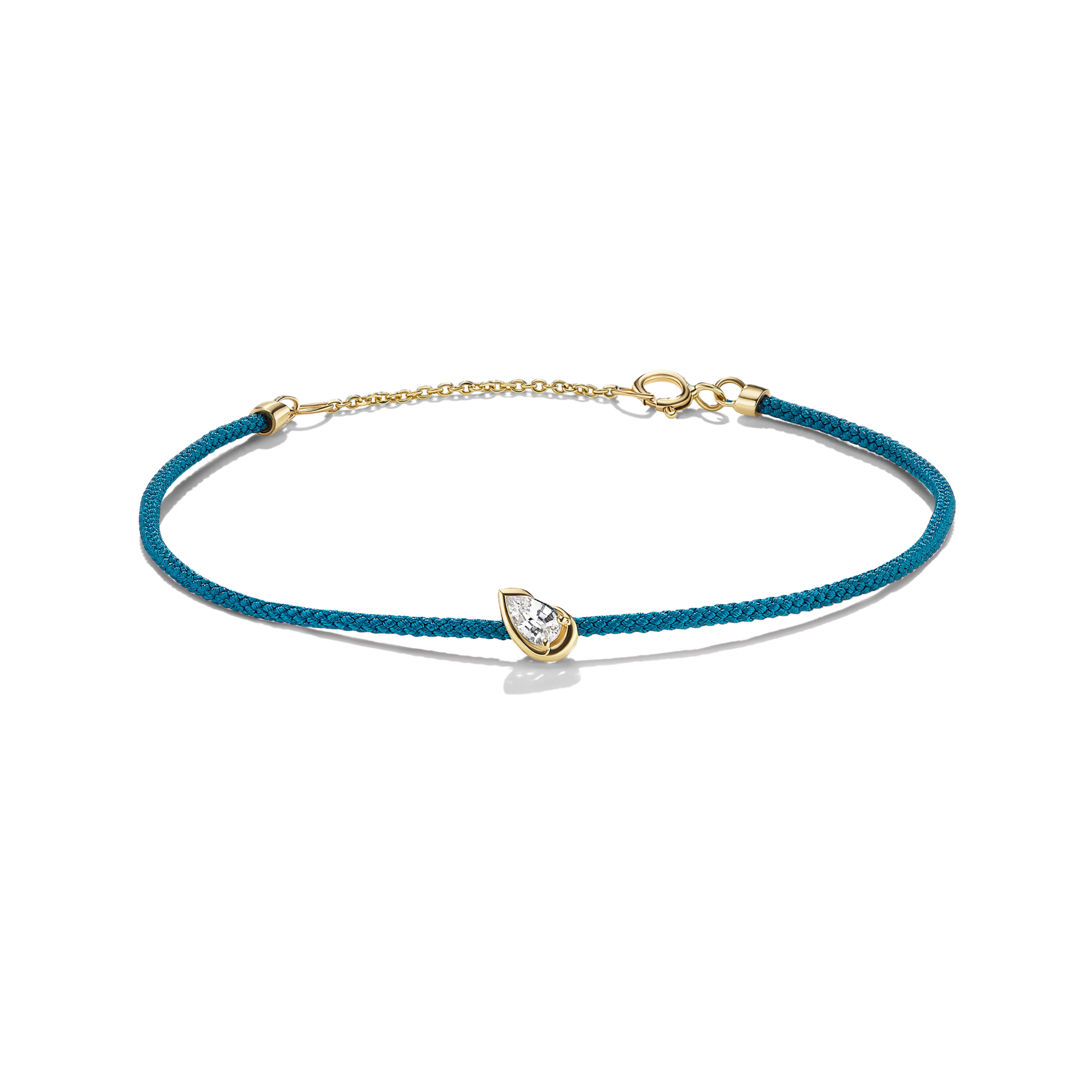 BB THELMA WHITE DIAMOND CORD BRACELET