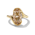 BESPOKE FANCY LIGHT-YELLOW BROWN OVAL TALIA RING