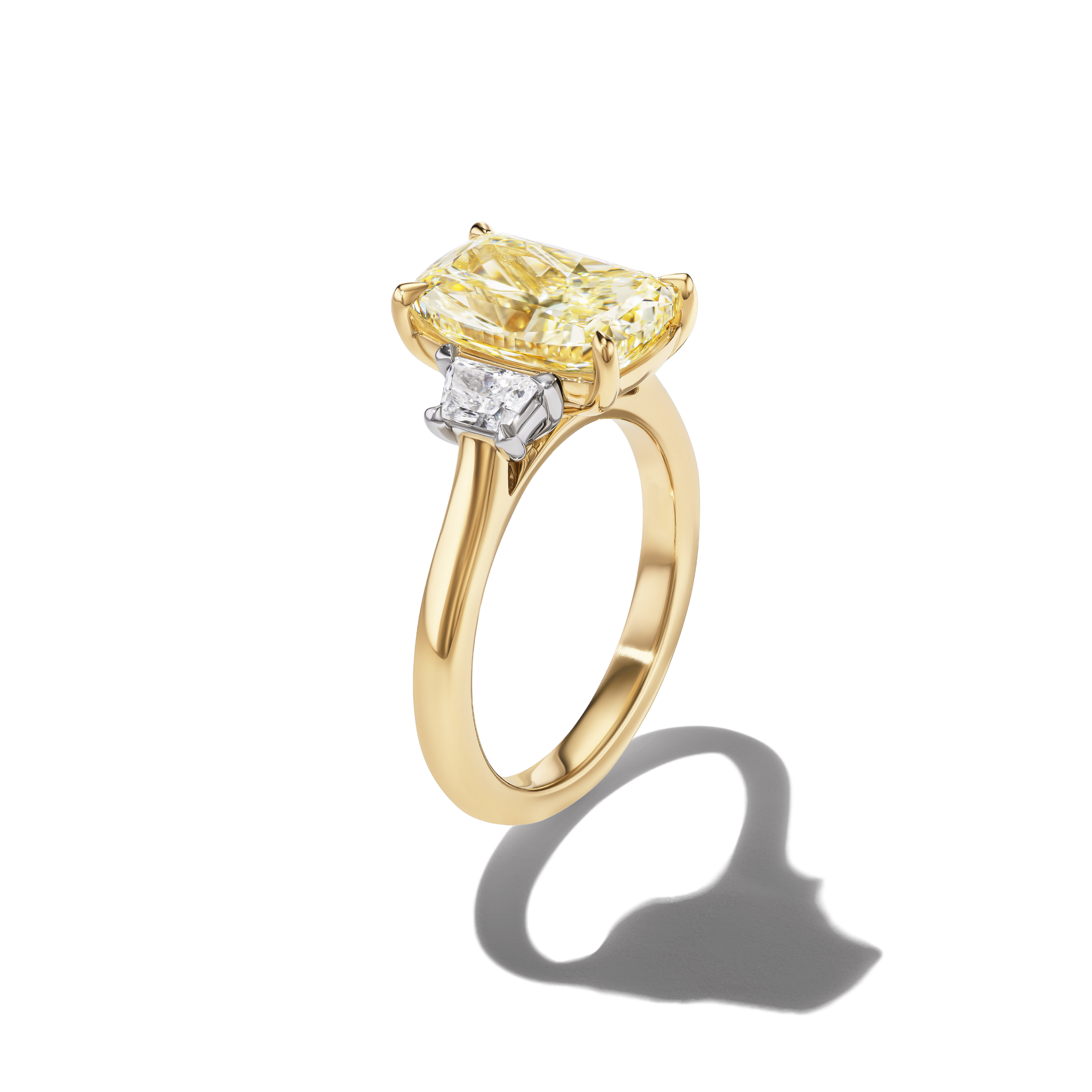 BESPOKE MIX METAL TRILOGY THREE STONE RING