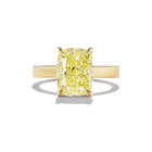 BESPOKE YELLOW CUSHION SELENE RING