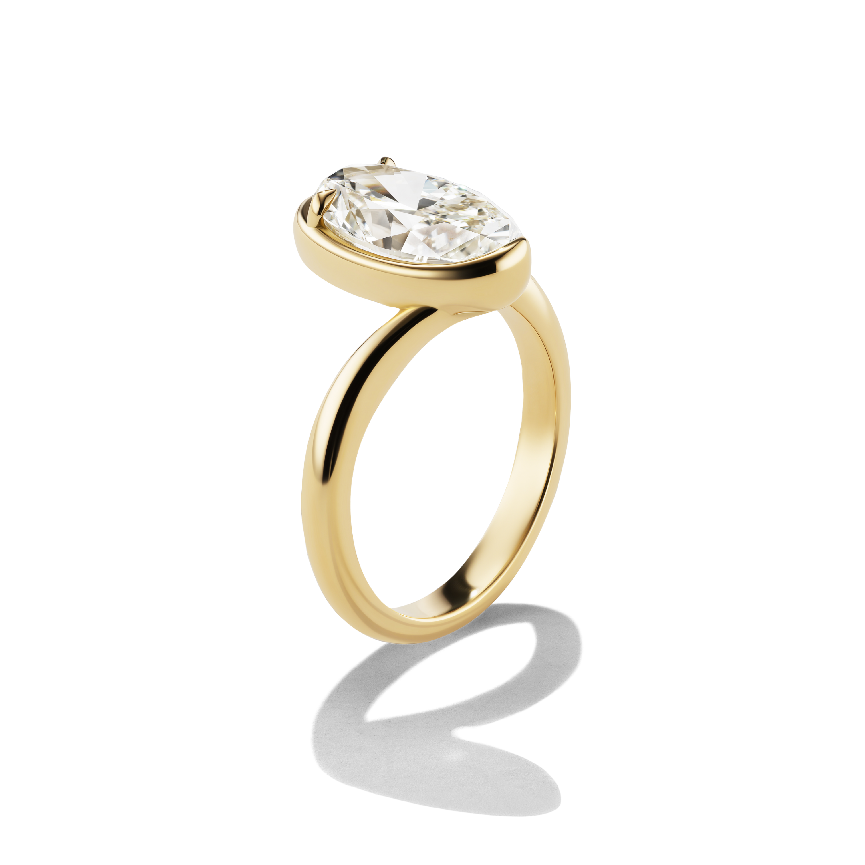 BESPOKE WHITE OVAL TALIA RING