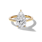 Bespoke Pear Cut Solitaire, in Yellow Gold 