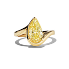 BESPOKE TALIA YELLOW PEAR RING