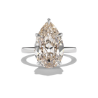 BESPOKE PLATINUM BROWN PEAR ACACIA RING