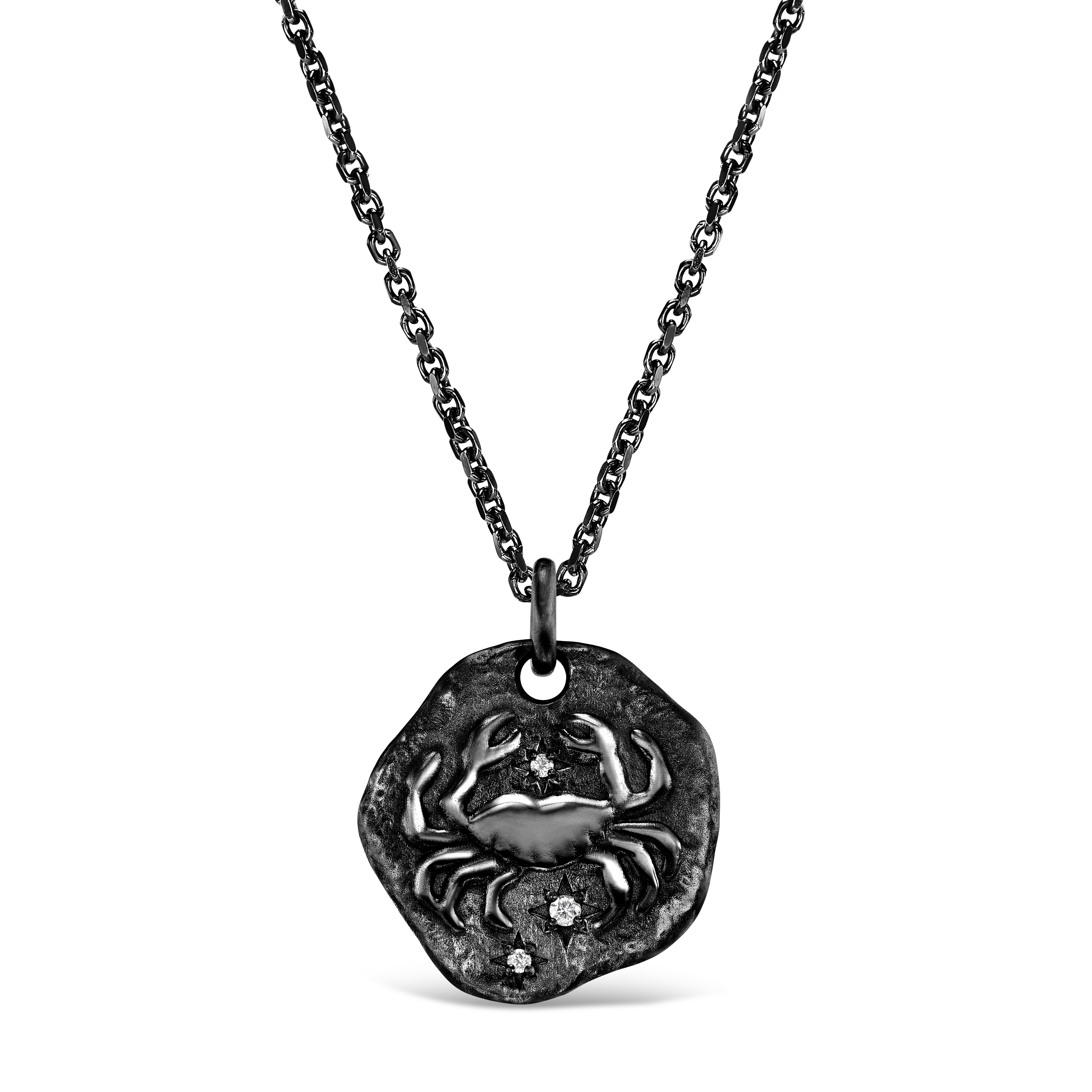 MINI 18KT BLACK GOLD ZODIAC MEDALLION