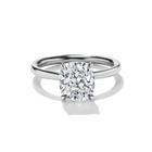 BESPOKE CUSHION CUT DIAMOND SOLITAIRE RING