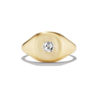 DIAMOND BODHI SIGNET PINKY RING