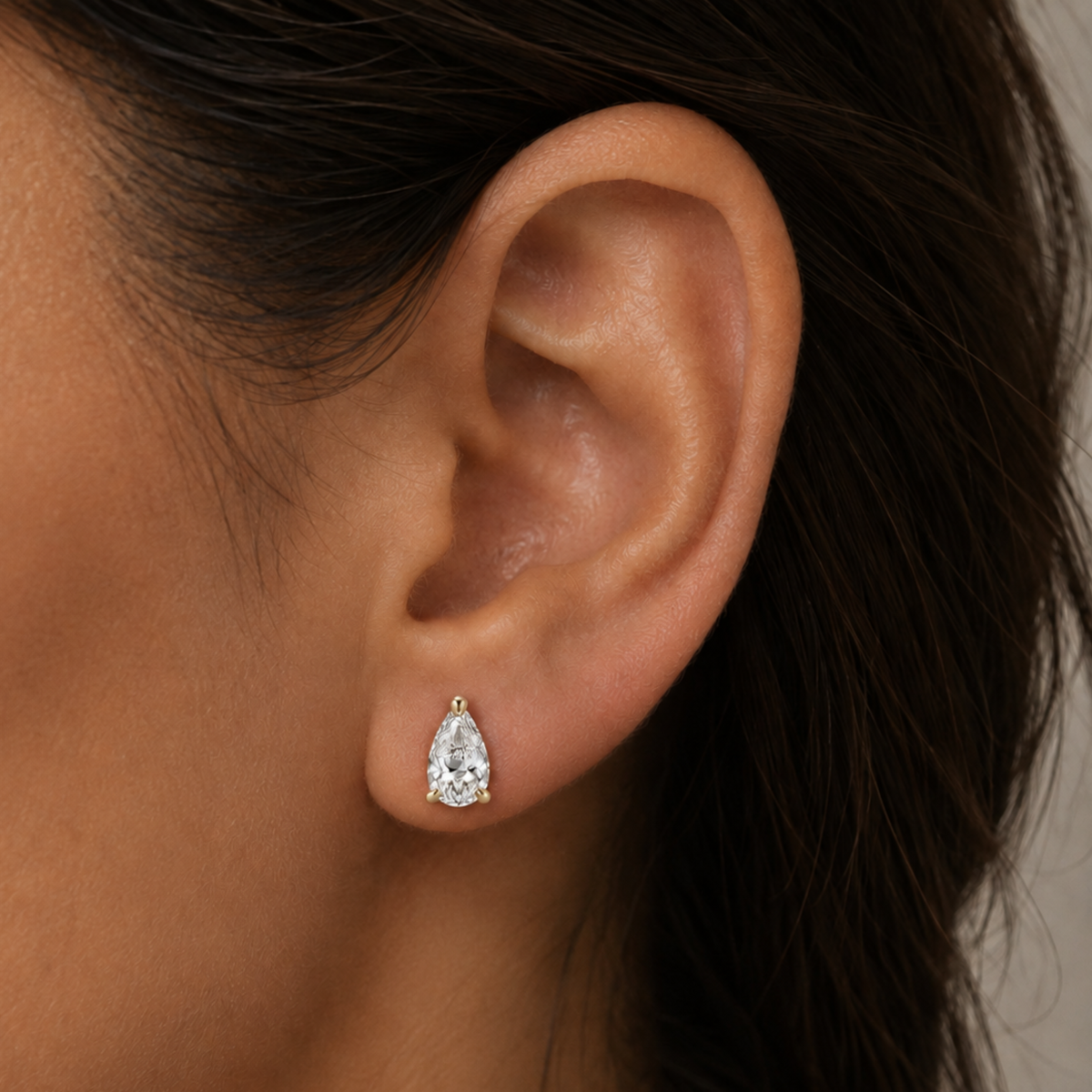 ELYSE PEAR DIAMOND STUDS