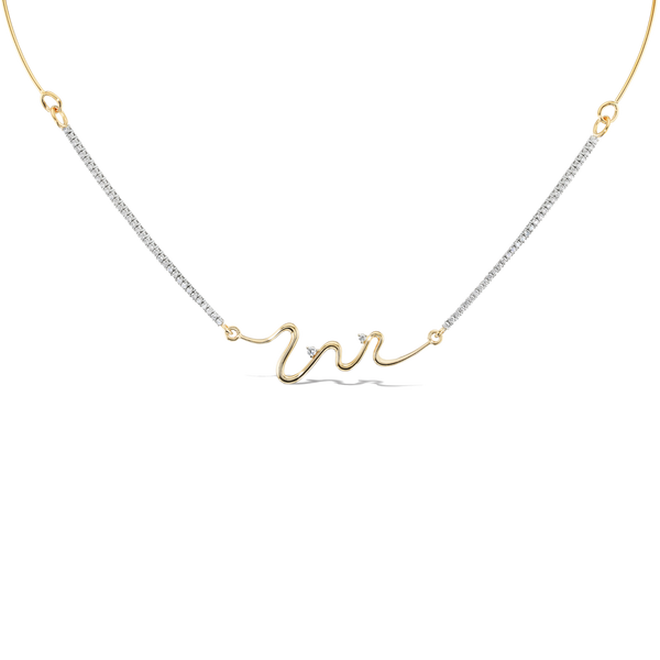 アクセサリー GARDEL SMILE NECKLACE/(S) 50cm AARYAH | SORA DIAMOND SQUIGGLE NECKLACE