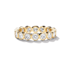 FORTUNA ROUND BRILLIANT BAND, yellow gold, eternity band