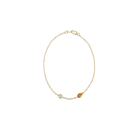 HENDRIX 2 STONE CITRINE ANKLET
