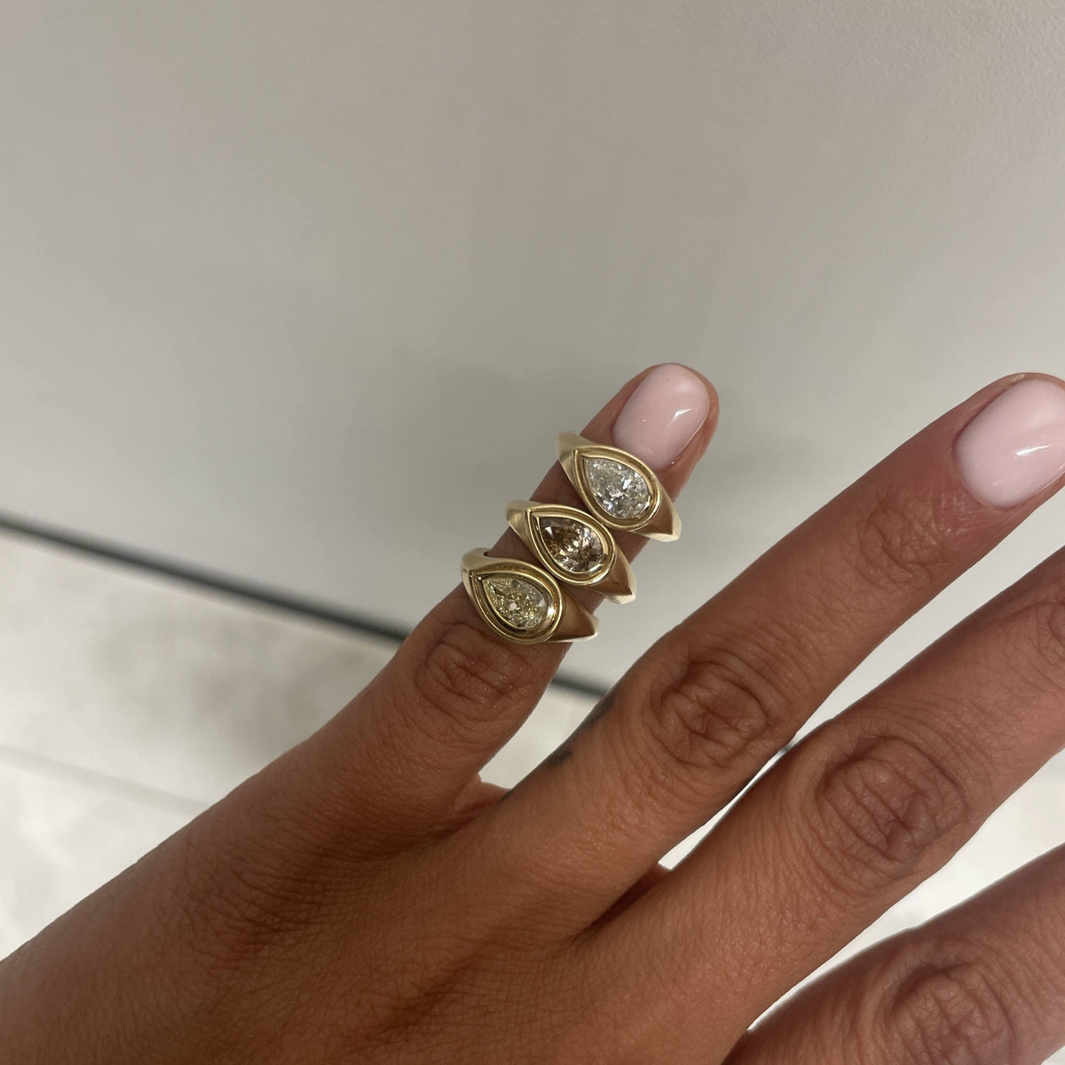 PHOENIX WHITE DIAMOND PINKY RING