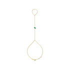 ONE OF ONE JAX EMERALD HAND CHAIN - MEDIUM/LARGE