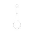 JAX WHITE GOLD WHITE DIAMOND HAND CHAIN - SMALL/MEDIUM