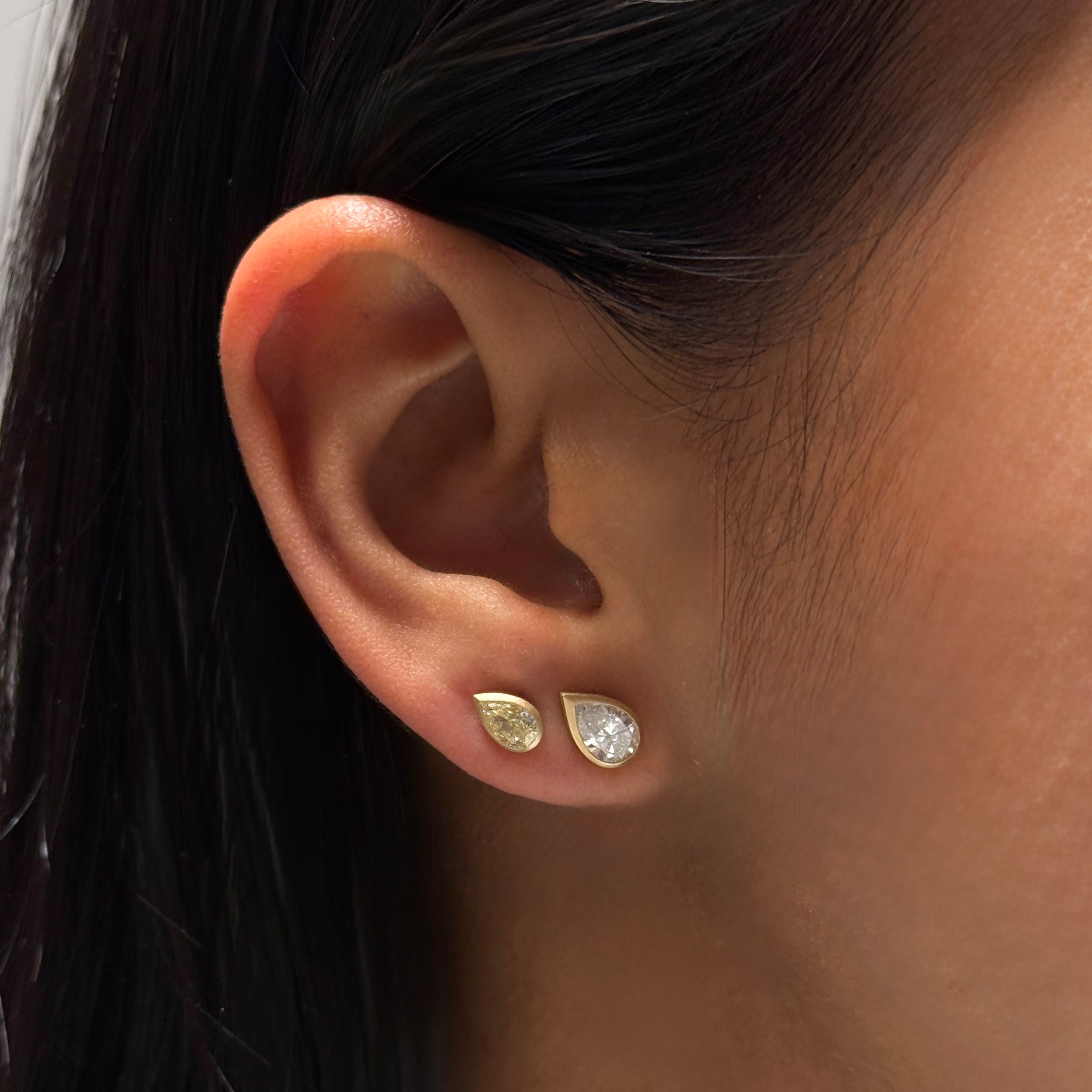 KNOX MINI YELLOW DIAMOND STUDS