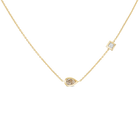MAX MINI 2 STONE BROWN DIAMOND NECKLACE