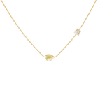 MAX MINI 2 STONE YELLOW DIAMOND NECKLACE