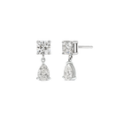 MONA 2 STONE WHITE DIAMOND DROP EARRINGS - CANADAMARK®
