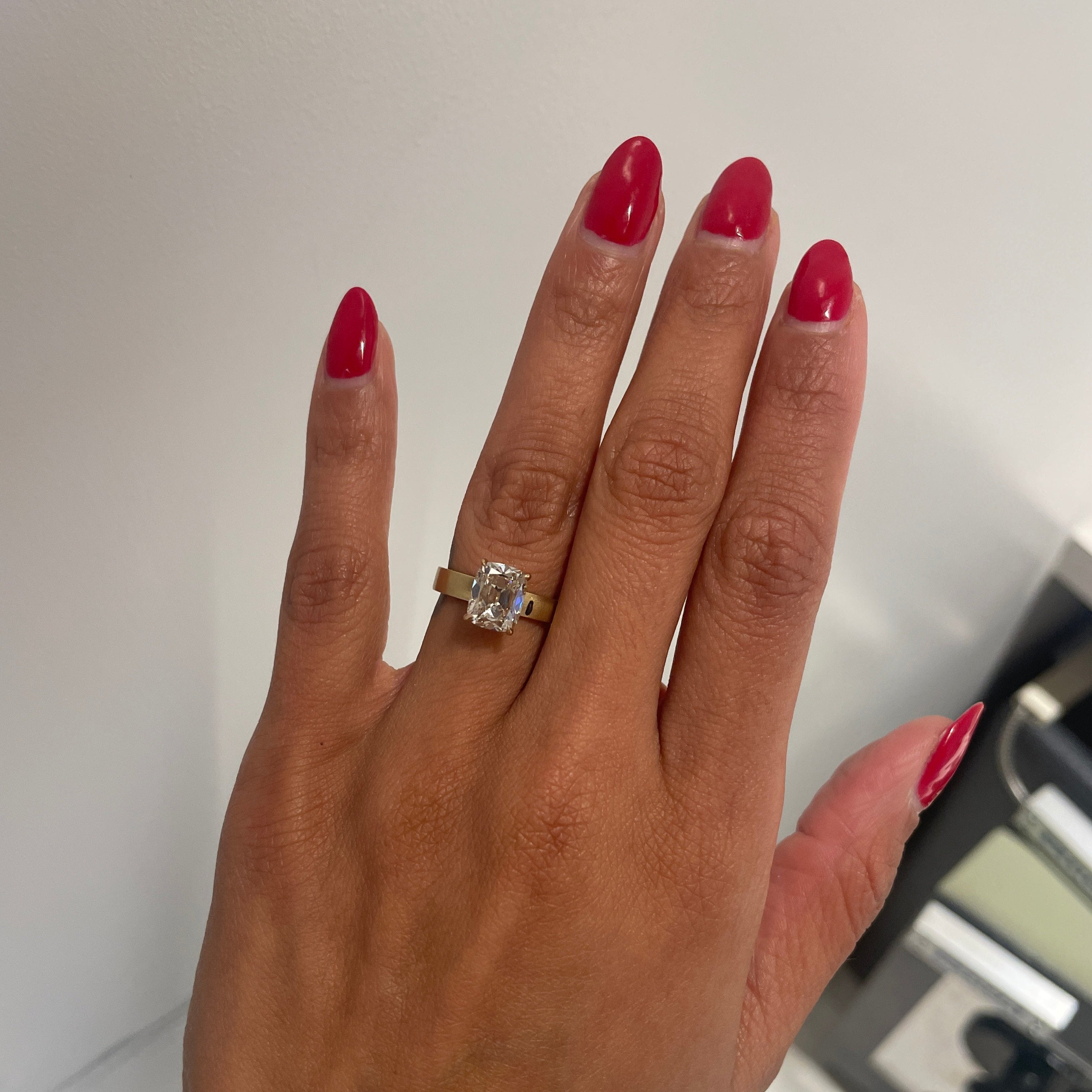 Modified SELENE with a Brown Diamond, on finger