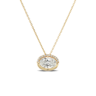 BESPOKE BEZEL + PAVÉ OVAL DIAMOND NECKLACE