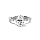Oval Diamond on a Pavé Band
