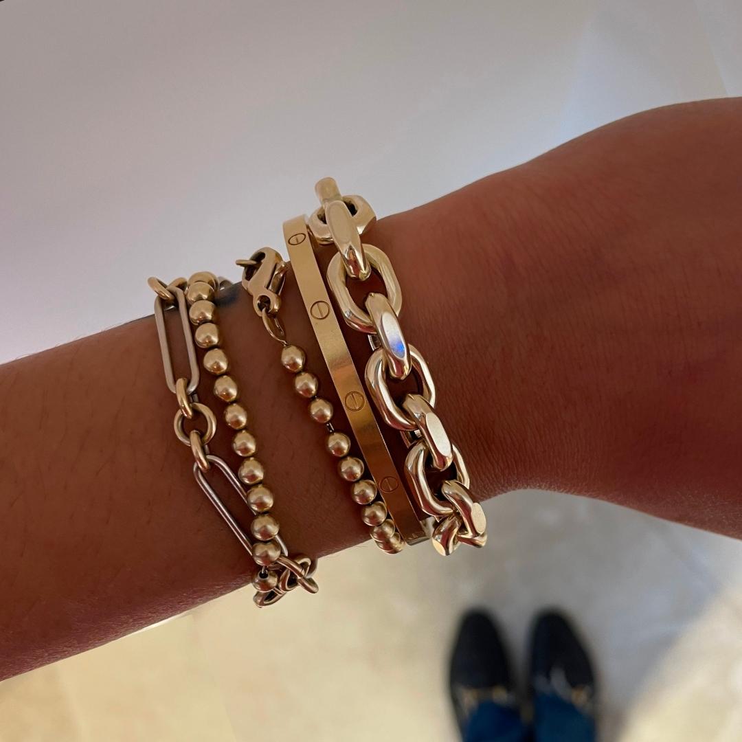 SONALI 14KT CHAIN BRACELET