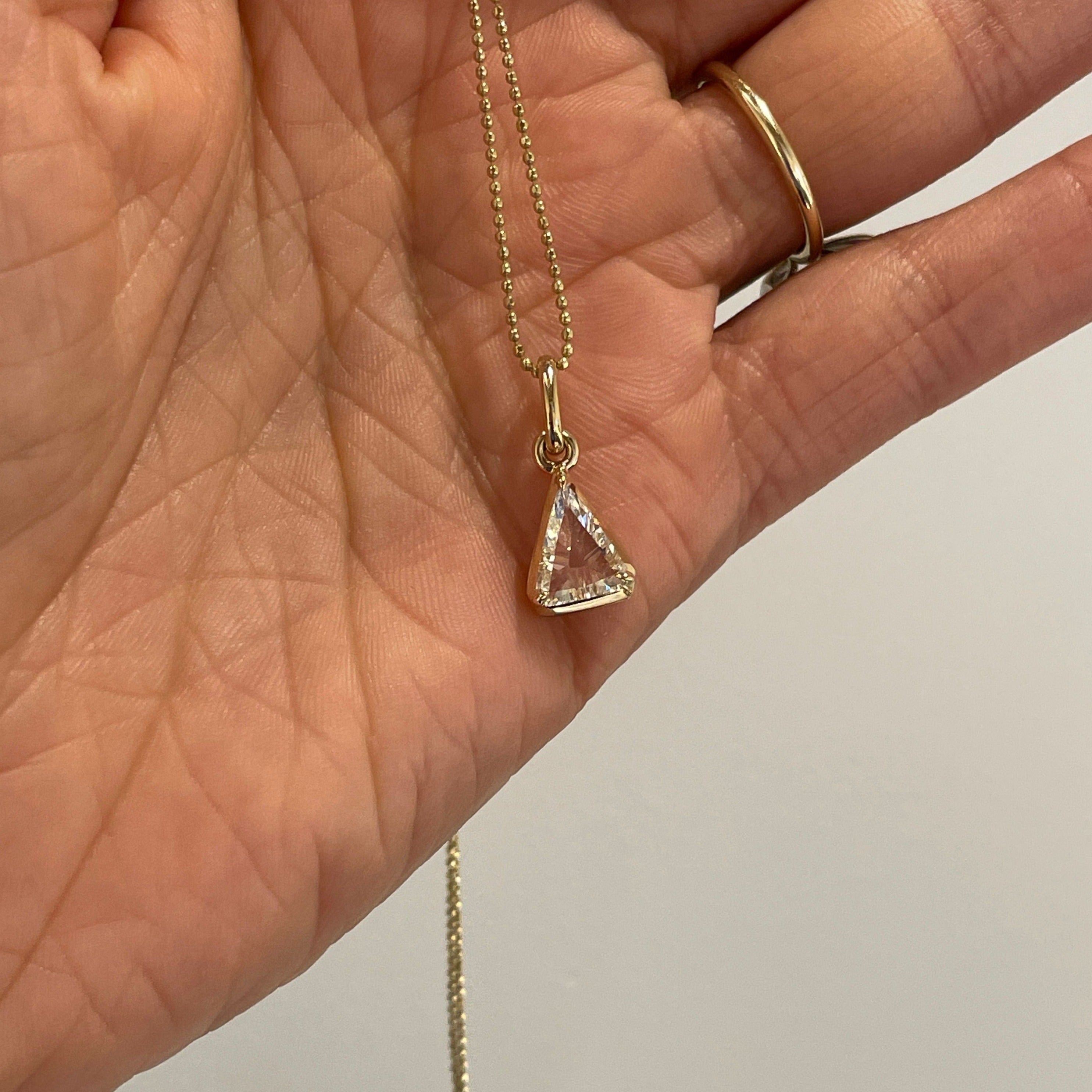 ELENA TRIANGLE DIAMOND NECKLACE
