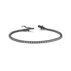 BESPOKE TENNIS BRACELET IN BLACK METAL