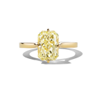 Yellow Radiant Cut Solitaire, front profile