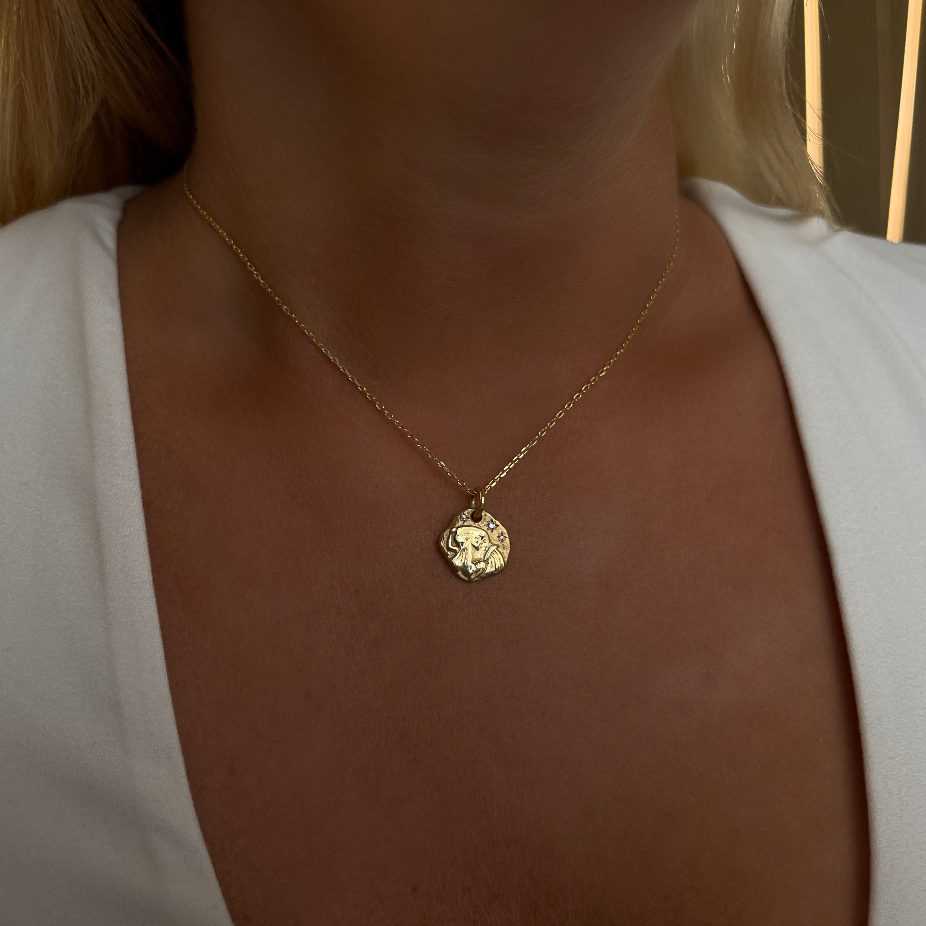 Zodiac Aquarius, on model