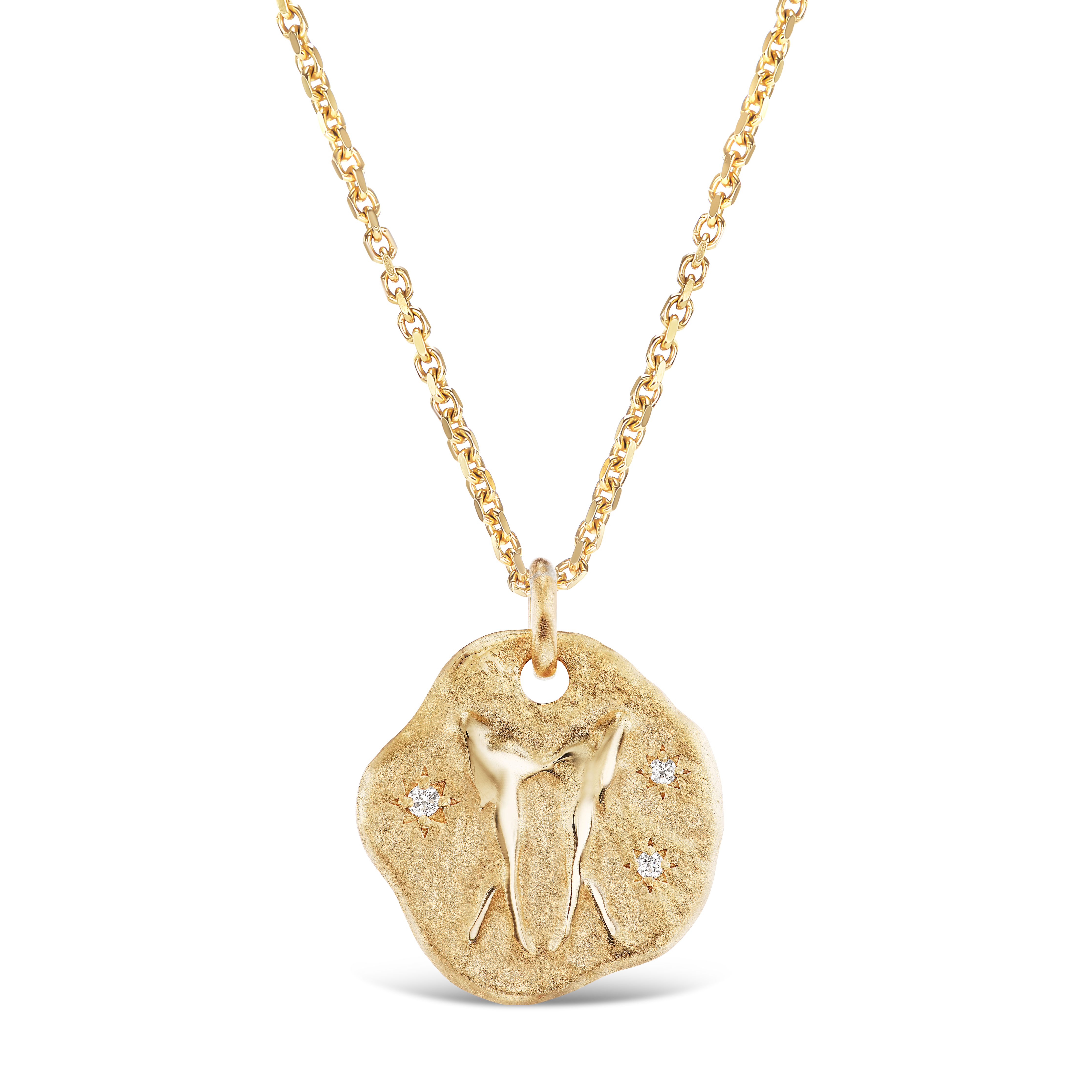 MINI 14KT YG ZODIAC MEDALLION