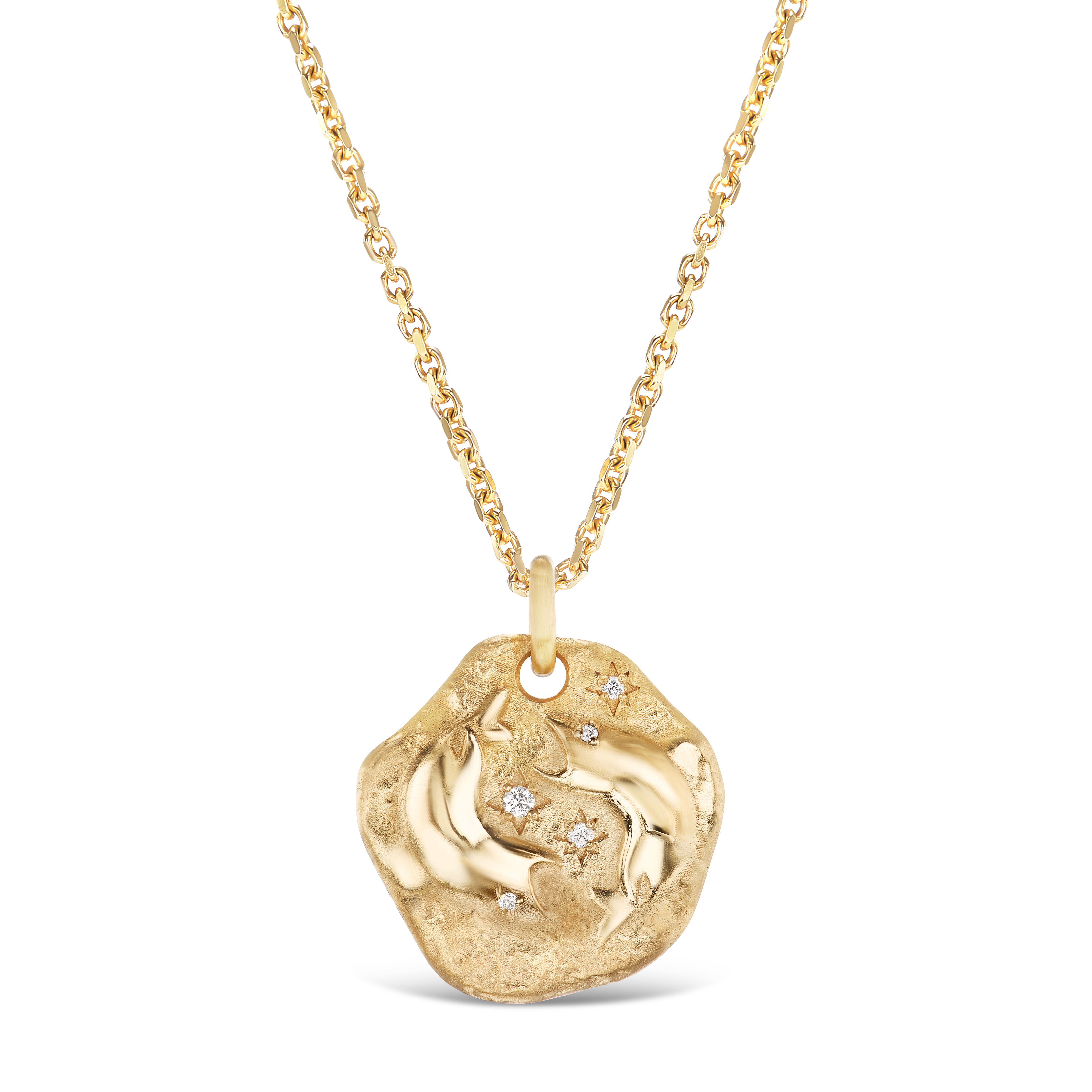 MINI 14KT YG ZODIAC MEDALLION