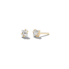 KYRA 14KT YG PRINCESS DIAMOND STUDS