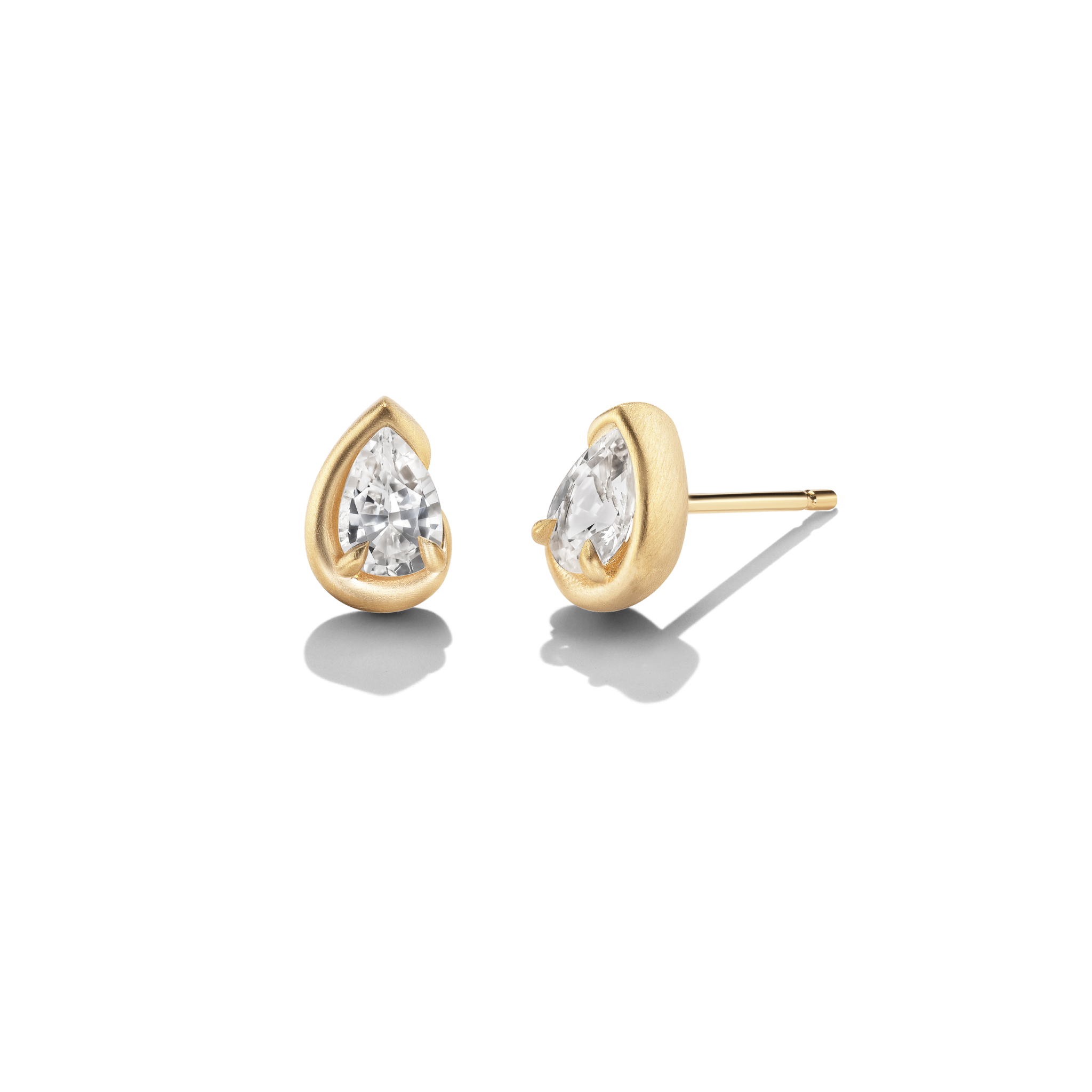 White diamond BB Thelma Studs