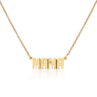 MAMA BLOCK NAMEPLATE NECKLACE