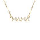 MAMA DIAMOND NAMEPLATE NECKLACE
