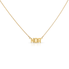 BLOCK LETTER NAME PLATE NECKLACE