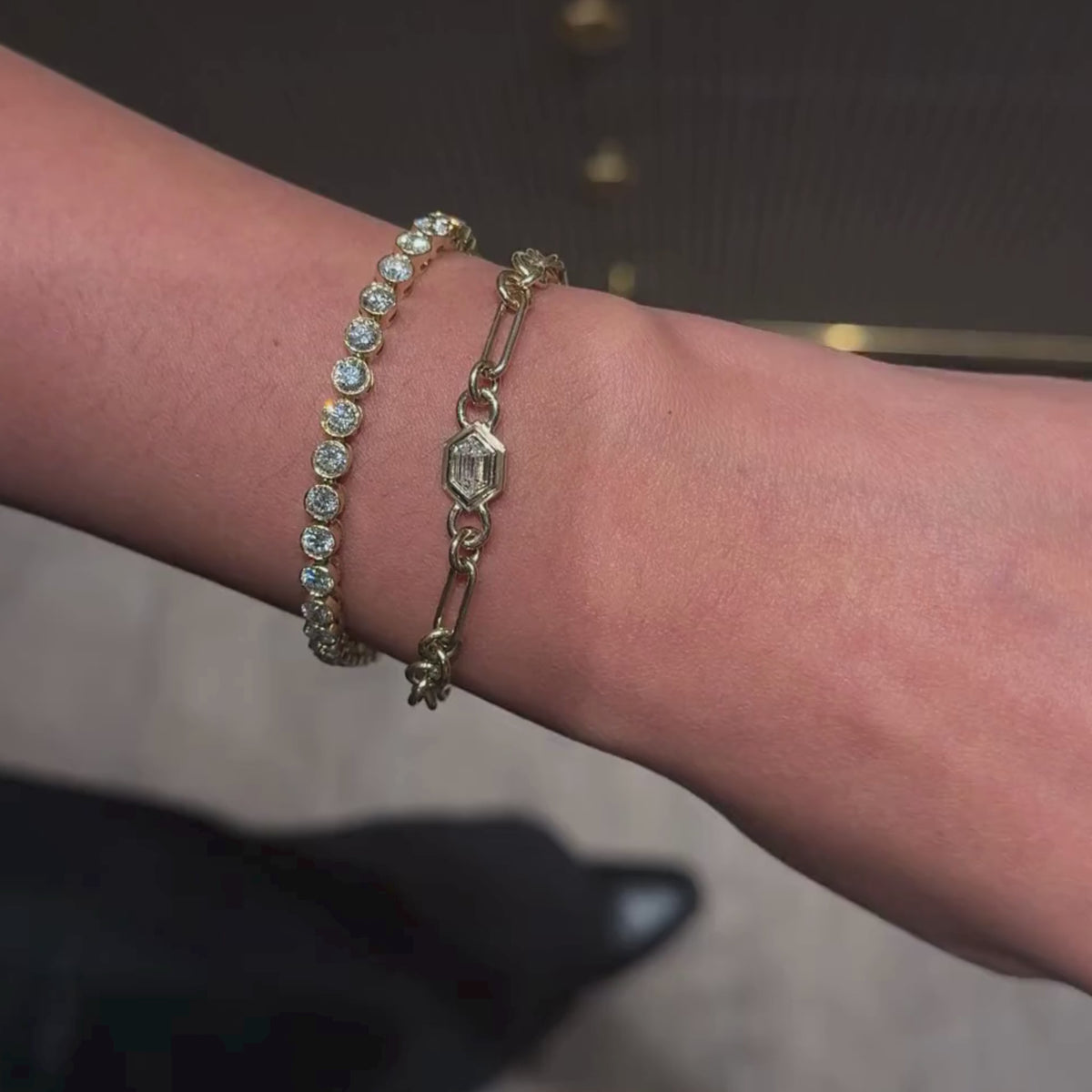 AARYAH | ROUX DIAMOND CHAIN BRACELET