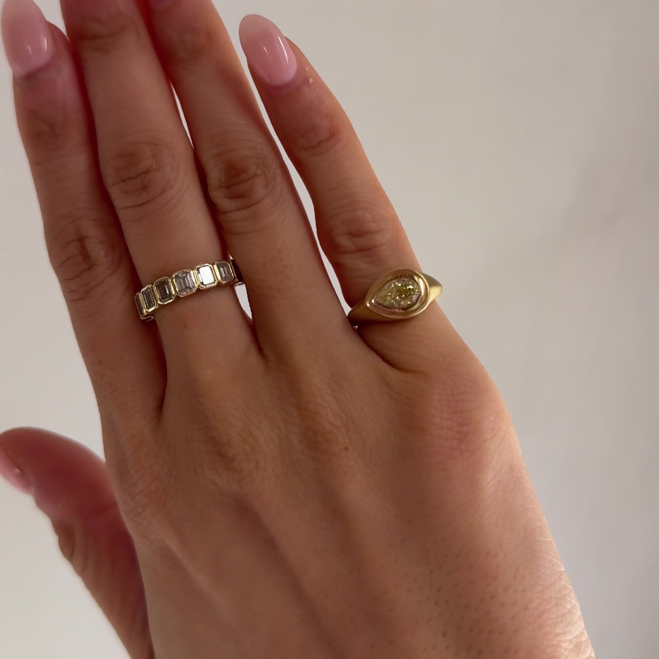 AARYAH | PHOENIX YELLOW DIAMOND PINKY RING