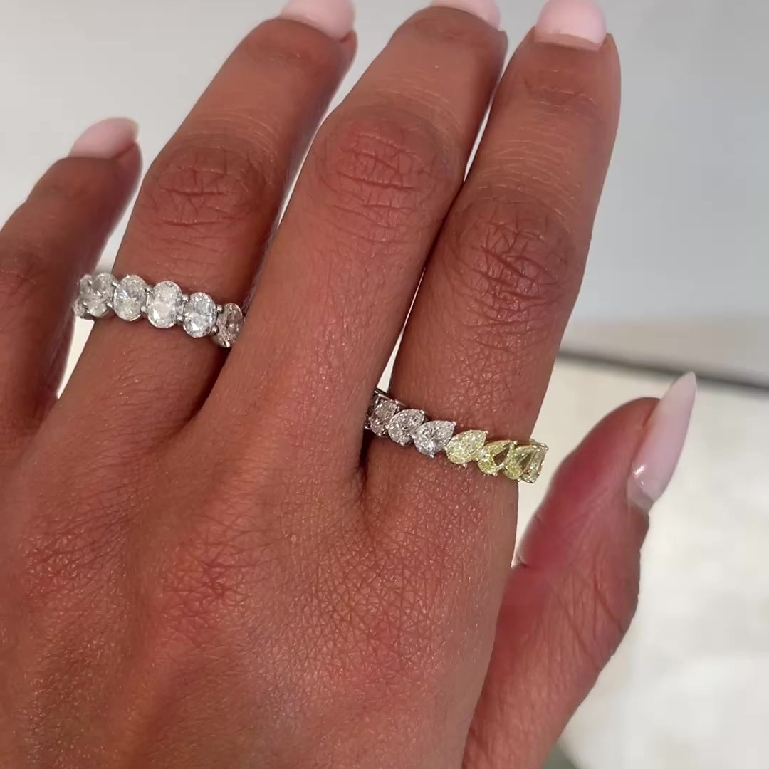 AVA and Gemini Eternity Wedding Bands on Hand