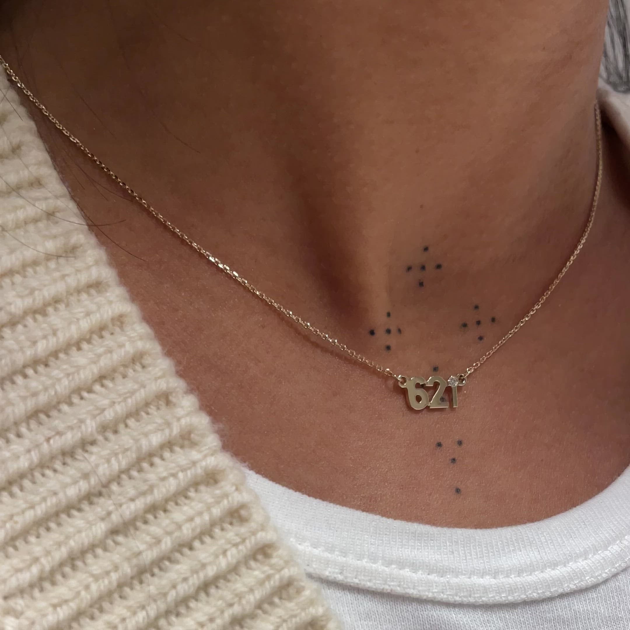 Block Letter Name Plate Necklace