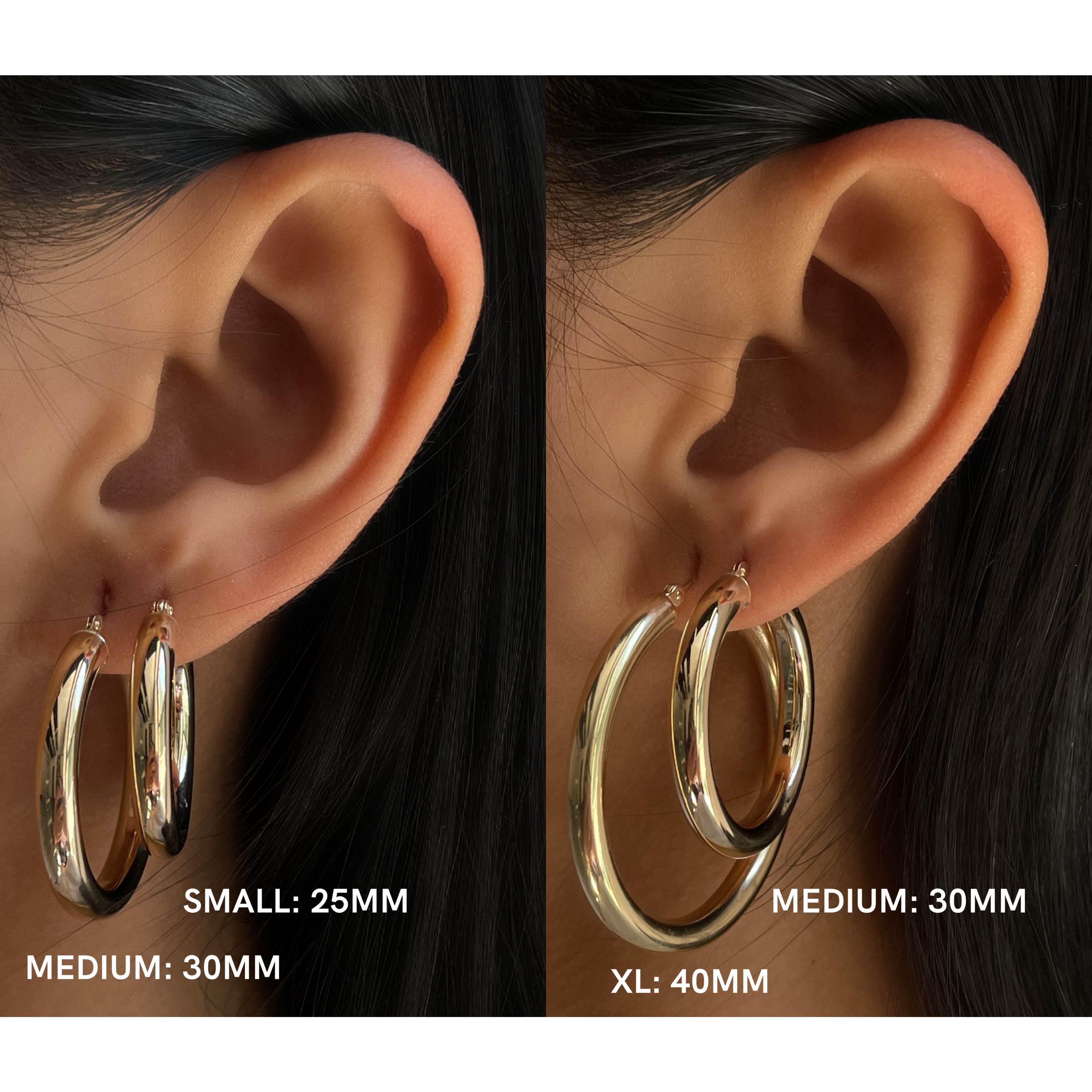 ANANYA 14KT YELLOW GOLD HOOPS