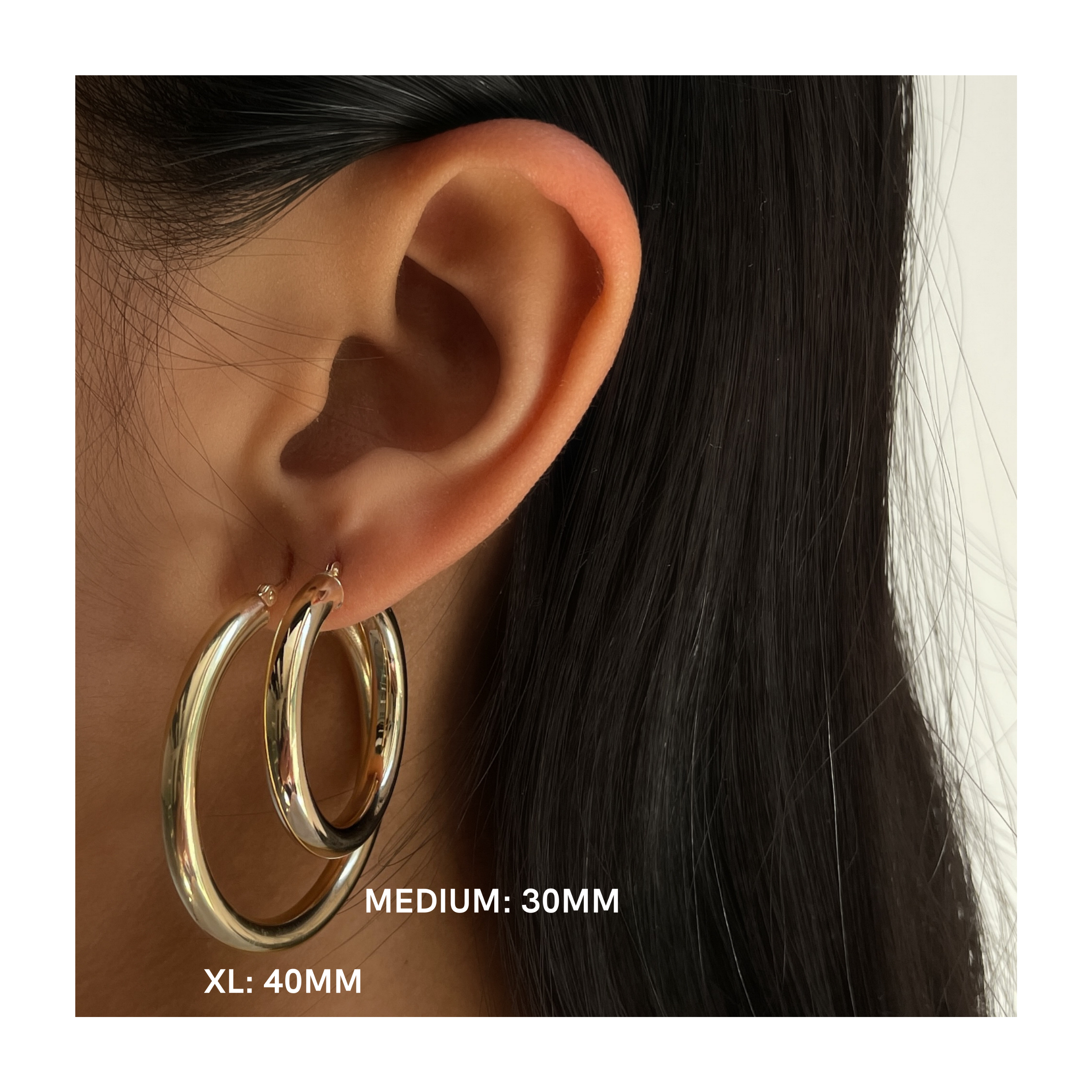 ANANYA 14KT YELLOW GOLD HOOPS
