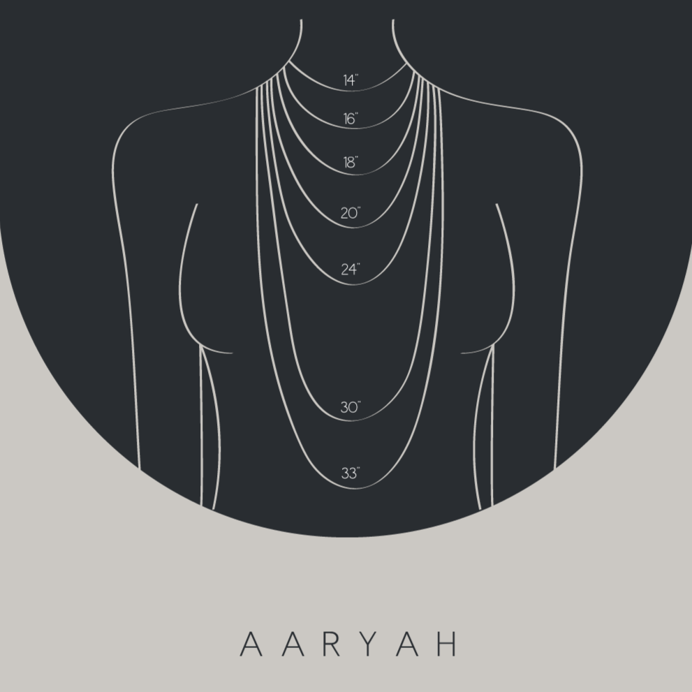 *NEW* EKKA 14KT Diamond Cut Ball Chain - Adjustable - AARYAH_Necklace_Measurements_801b07ec-d5c0-4886-9a80-fc29beb06100