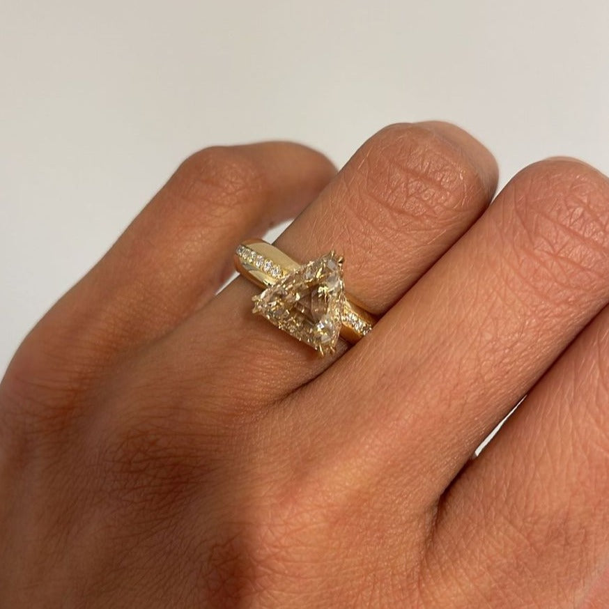 Aziza Engagement Ring, on hand